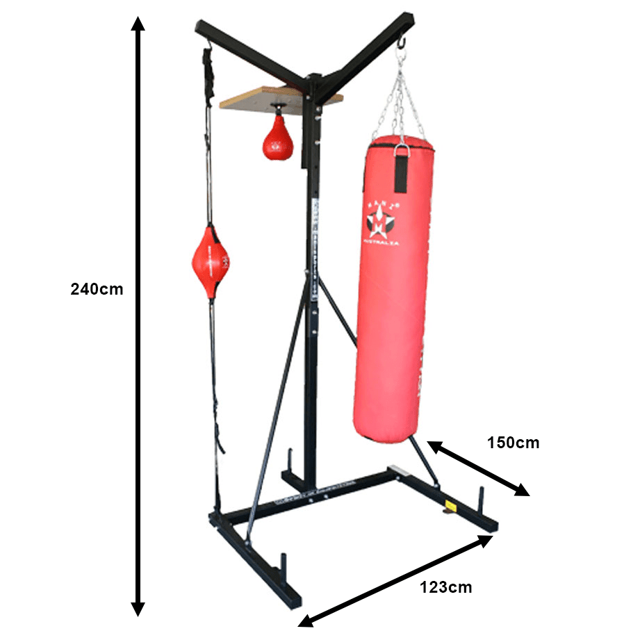 Punching Bag Workout Station 3 in 1 Bag, Punch Ball & Speed ball Stand Mani Sports®