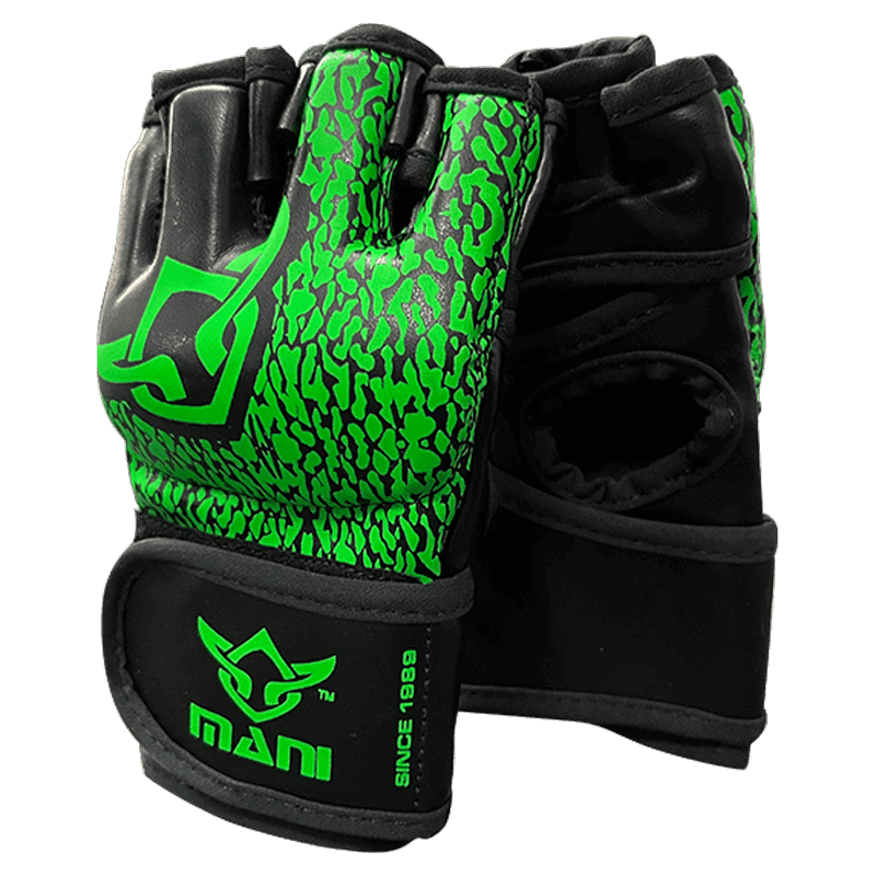 Kids MMA Gloves Green Mani Sports®