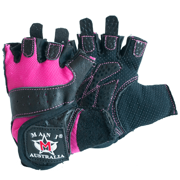 Pink Weight training Gloves Mani Sports®