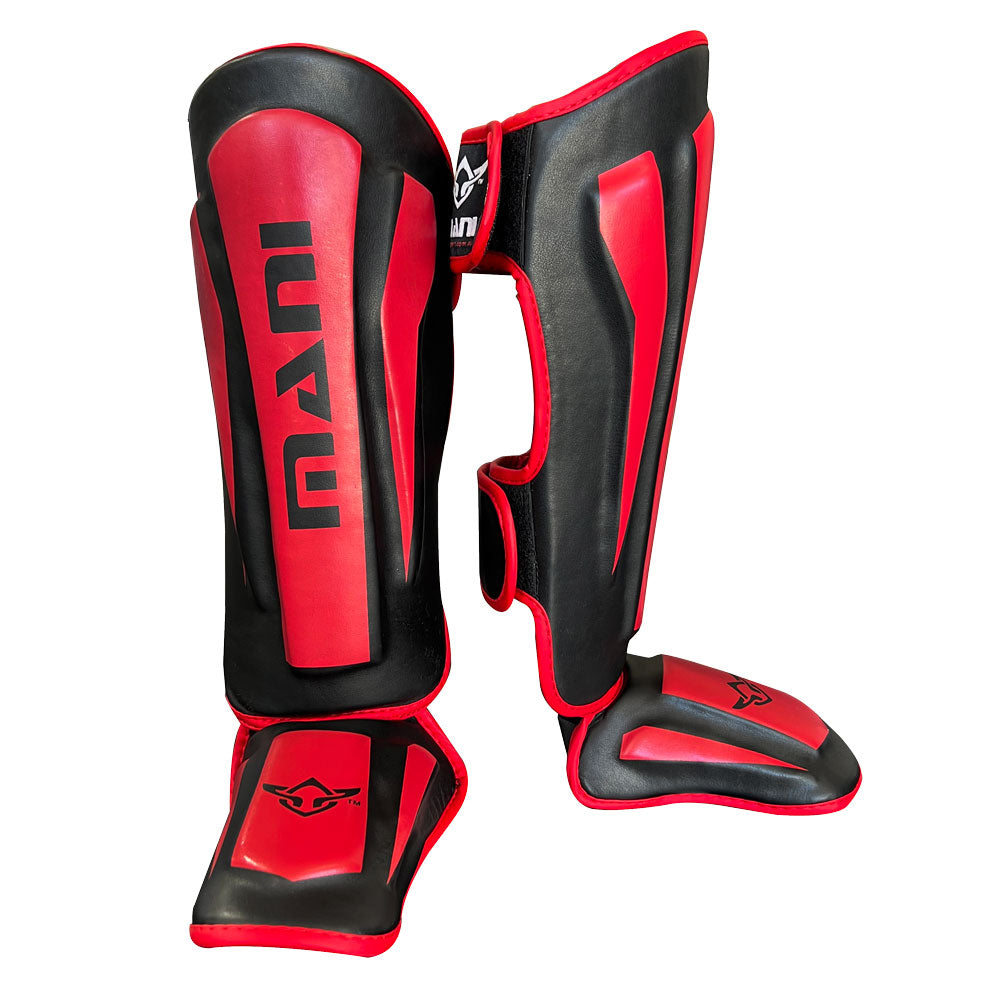 Kids Shin and Step Protectors Red