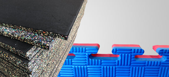 RUBBER GYM TILES interlocking heavy-duty floor mats, we have a vast range of Jig Saw mats. Interlocking mats are available in 25mm, 30mm, 40mm made from high-density EVA foams to absorb shock from falls.