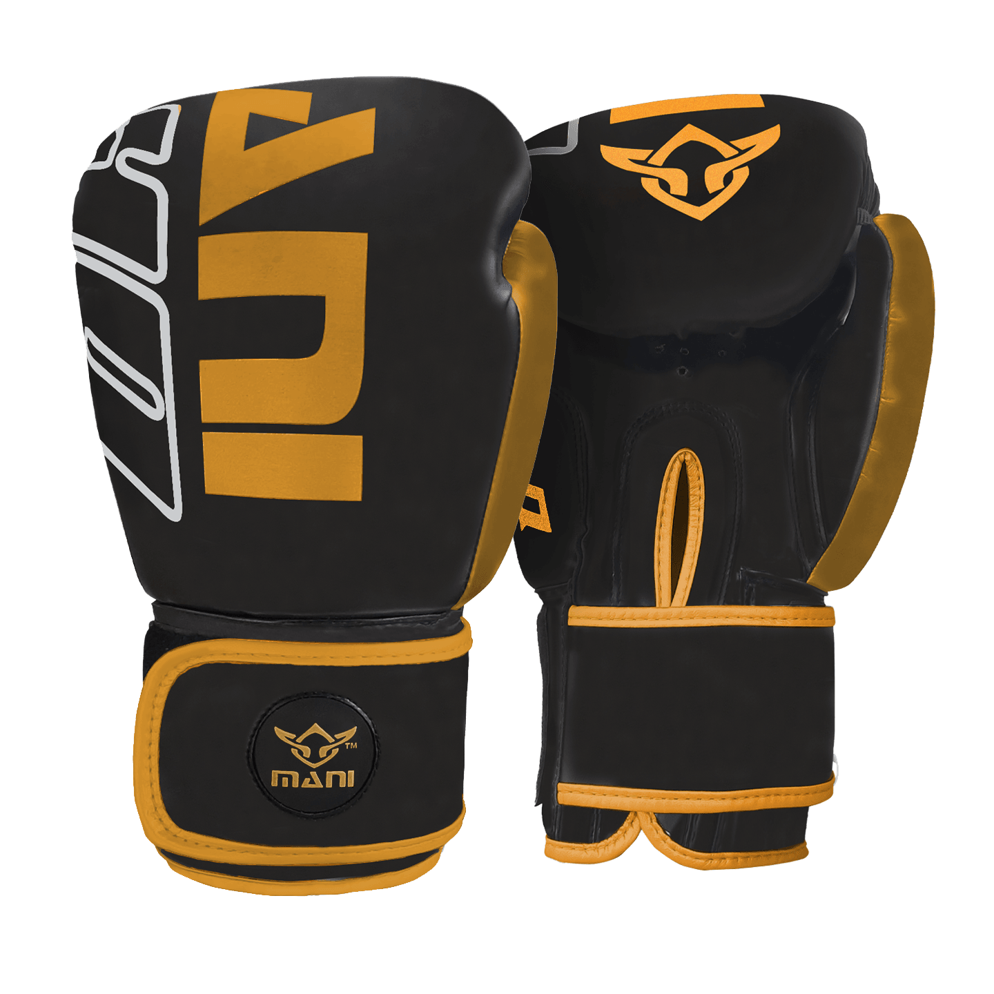 D40 SERIES BLACK - GOLD BOXING GLOVES - Mani Sports®