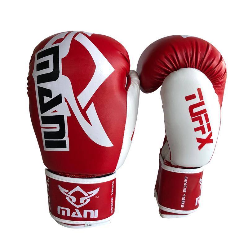 TuffX Boxing Gloves Red/ White Mani Sports®