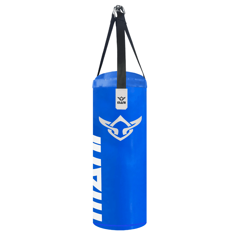 DELUXE HEAVY DUTY 3FT FILLED PUNCHING BAGS IN BLUE - Mani Sports®