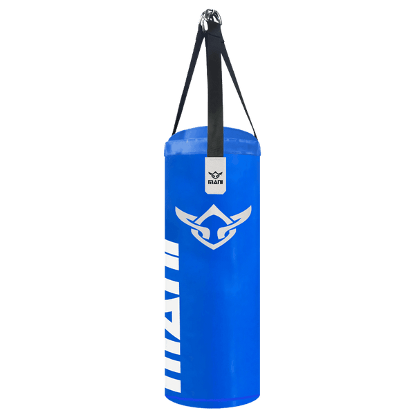 DELUXE HEAVY DUTY 3FT FILLED PUNCHING BAGS IN BLUE Mani Sports