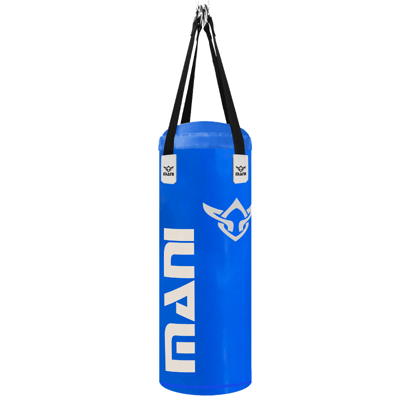 DELUXE HEAVY DUTY 3FT FILLED PUNCHING BAGS IN BLUE - Mani Sports®
