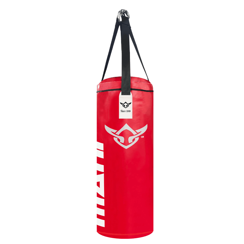 RED DELUXE HEAVY DUTY 3FT FILLED PUNCHING BAGS - Mani Sports®