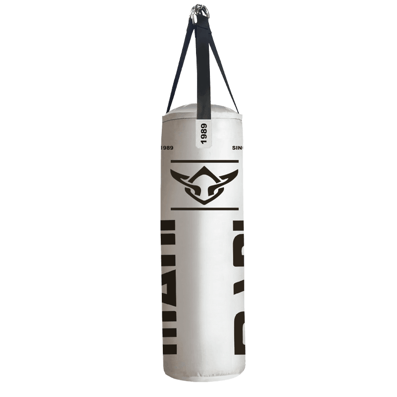 WHITE HEAVY DUTY 5FT, 45 CM DIA PUNCHING BAGS - Mani Sports®