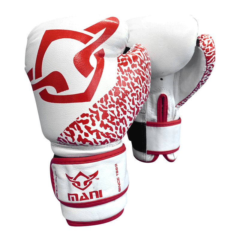 Kids Boxing Gloves Red and White Mani Sports®