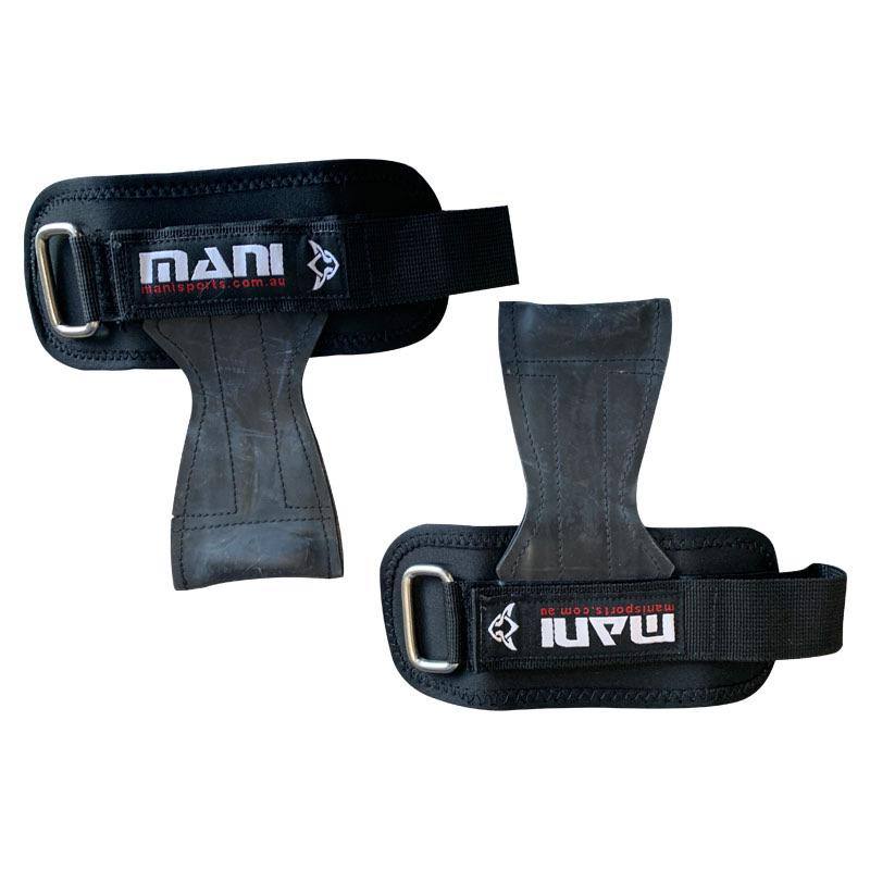 Heavy Duty Weightlifting Black Grips Straps - Super Grips / Versa Grips Mani Sports®
