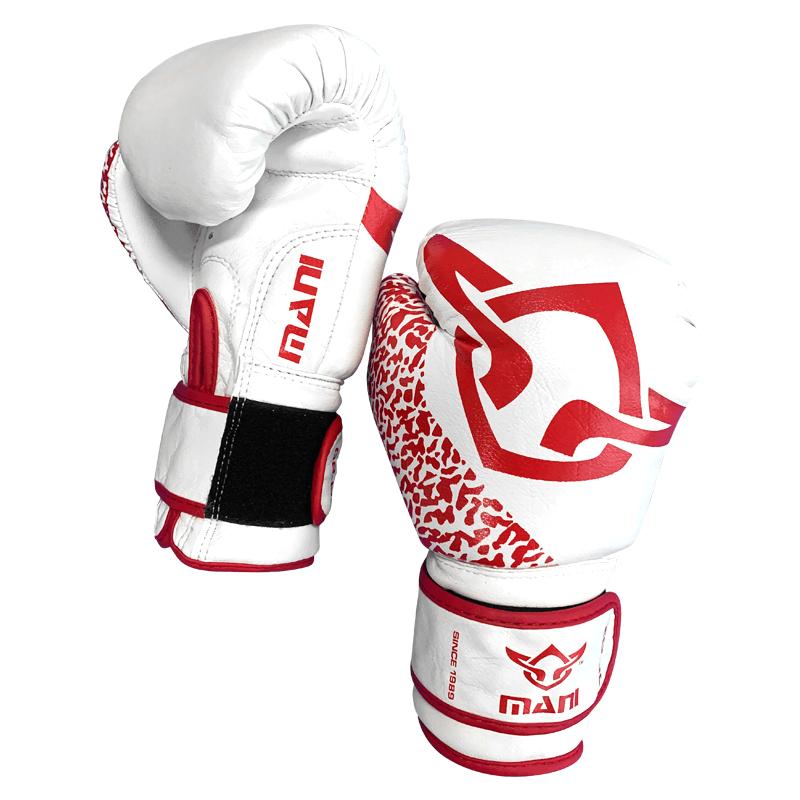 Kids Boxing Gloves Red and White Mani Sports®