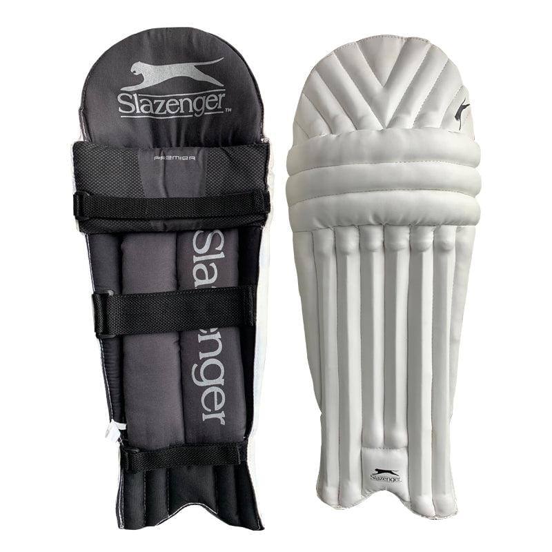 Slazenger Cricket Batting Pads, junior-Unisex in White Slazenger
