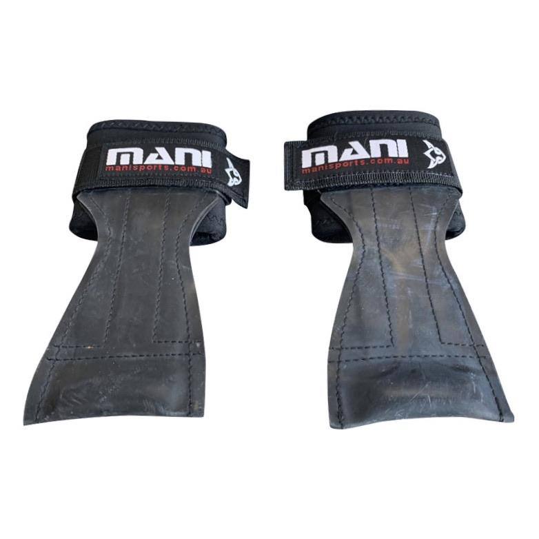 Heavy Duty Weightlifting Black Grips Straps - Super Grips / Versa Grips Mani Sports®