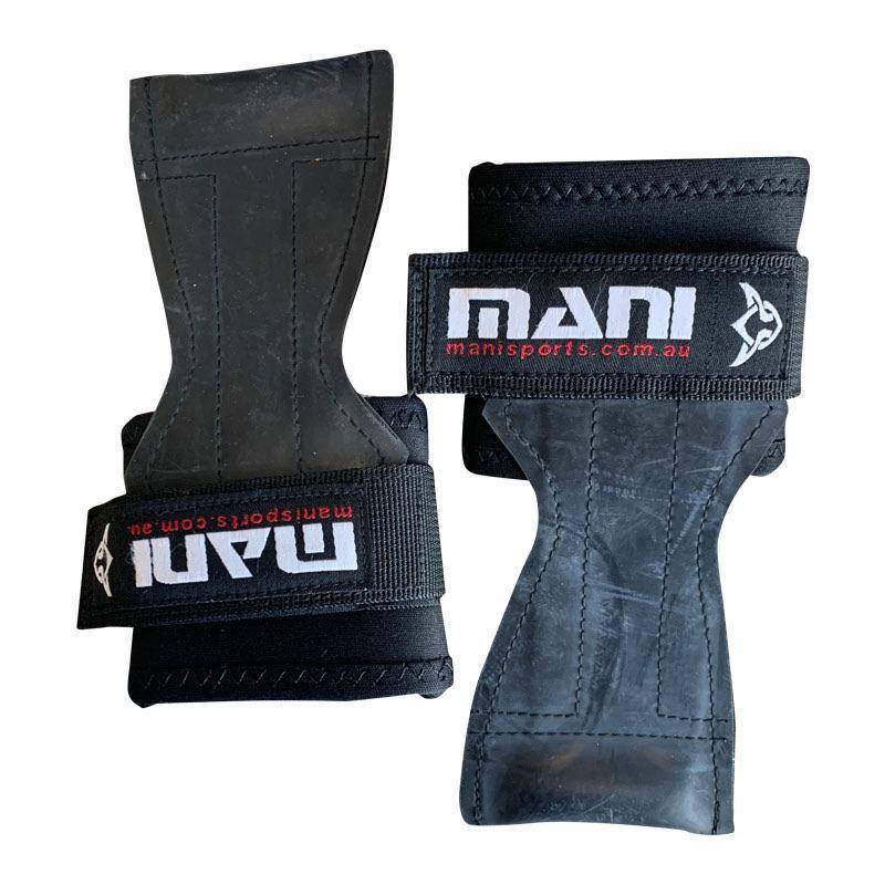 Heavy Duty Weightlifting Black Grips Straps - Super Grips / Versa Grips Mani Sports®