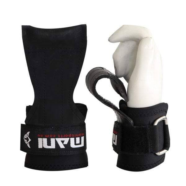 Heavy Duty Weightlifting Black Grips Straps - Super Grips / Versa Grips Mani Sports®