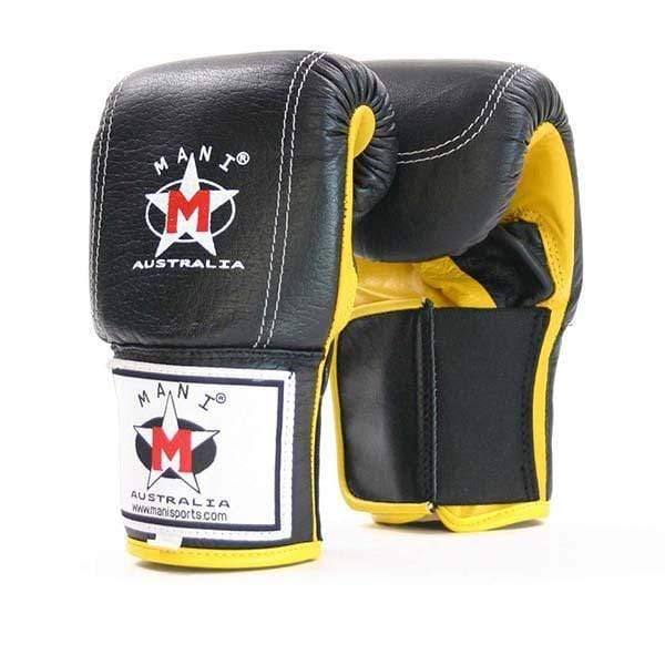 Supreme Leather Bag Mitts Black/ Yellow Mani Sports®