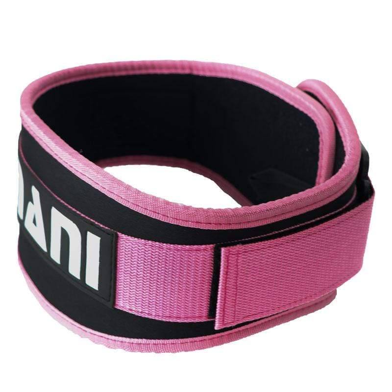 Synthetic Four Inch Pink Weight Training Belt Mani Sports®